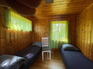 Fin landlig hytte med utsikt