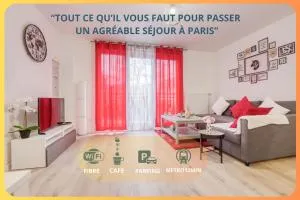 Luxueux Paris - Bagnolet - Les Lilas-Parking Gratuit - 丁香镇