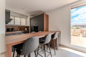 Port Marianne à Montpellier avec terrasse XXL