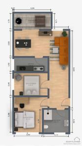 EcoCube Apartment in Rheine, 5pers, Küche, Wohnzim, Badezim