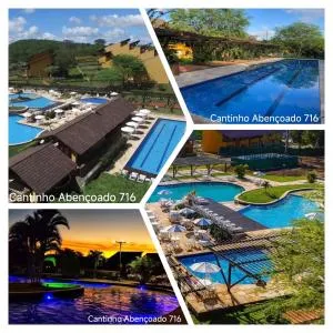 Cantinho Abençoado - Flat no Winterville Gravatá - Piscinas Aquecidas, Lago e Parquinhos - Salgadinho