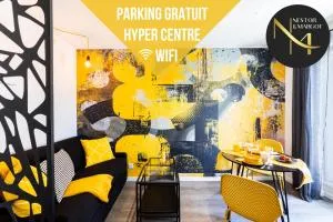 Le Black & Yellow - Appart'Hôtel - Clim - Netflix - Parking Gratuit - Nestor & Margot - Le Passage