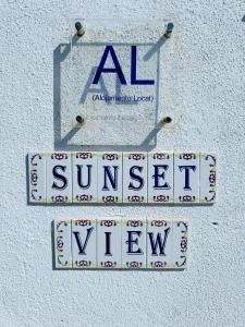 Sunset view, nearby lake and river beach