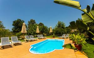 Blue wave beach villa with pool 100m from the beach