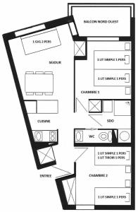 Appartements Residence LE POMMERET - 3 Pieces pour 7 Personnes MAE-9624 : photos des chambres