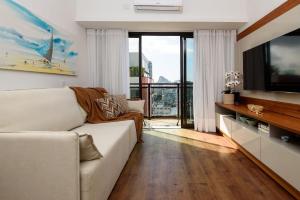 Flat Top LEBLON - Vista Mar e Vista Cristo Rendendo - 300m PRAIA e 150m Metro - Ar Condicionado, SmarTV 50" e Wi-Fi 100mbps