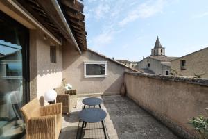 Sejours chez l'habitant Chambres du Vieux Bistrot : Chambre Double avec Terrasse