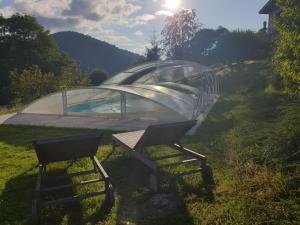 Chalet Bois Cosy - Climatisé - Piscine privée