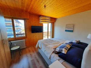 LE TORRENT, duplex au centre, calme avec deux chambres à coucher et terrasse vue montagne pour 4 personnes