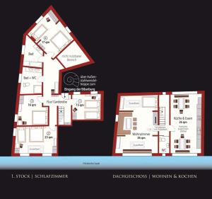 Apartment 180 qm BIBERBURG, in der romantischen Rödermühle an der Fränkischen Saale in Deutschlands Mitte, 8 km zur A7