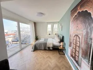 Luxus Penthouse - citycenter - MalliBase Apartments - 吉赫敦