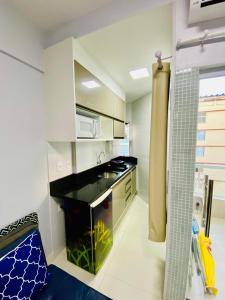 Flat na Barra - Localização privilegiada, beira mar