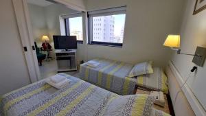 Flat com sofá-cama | Ótima localização- 3 Hóspedes