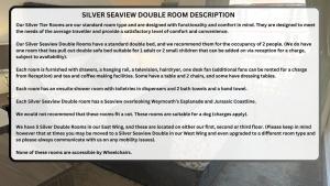Silver Seaview Double room in The Richmoor Hotel