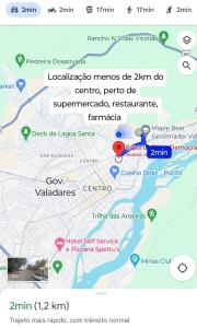 Flat com AR e vista Espetacular na área central de GV-Garagem-wifi-Varandão