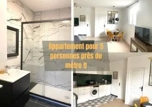 #7 Appartement pour 5 personnes près du métro L9 - Bagnolet