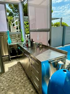 MYTHOS VILLA PALIO, lower area with private pool and outdoor kitchen is only available from August 1st to September 12th