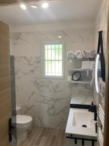 Maisons d'hotes Le Mas des Oliviers appartement 2 pieces tous conforts : Chambre Quadruple avec Terrasse 