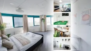 Design Penthouse - 4SZ - 2Bäder - Whirlpool - 2 Parkplätze - Dachterrasse - Stutensee