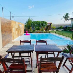 Casa Dférias Icaraizinho - piscina, cascata hidro