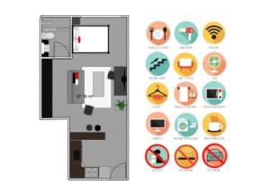 DST1 Convenient studio in zone 15