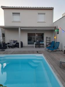 Maisons de vacances Maison contemporaine avec piscine proche mer : photos des chambres
