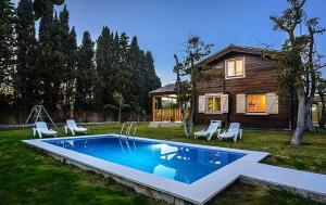 Villa casa de madera