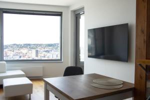 Apartment with sunset view over Bratislava