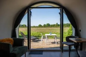 Tiny Natuurlodge Graspieper met vrij uitzicht over landerijen - 新阿姆斯特丹