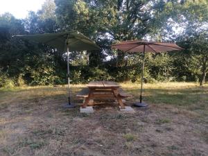 Campings La roulotte aux nuits insolites d-Argoumbat : photos des chambres