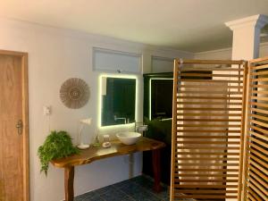 Suíte frente mar e pés na areia