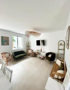 Maisons de vacances Villa bassin d’Arcachon Notre Hutte : photos des chambres