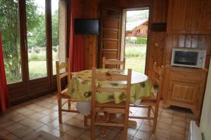 Small duplex chalet with garden