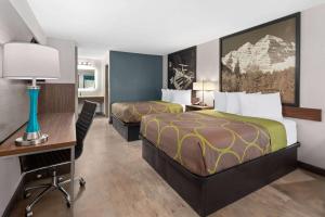 Queen Room with Two Queen Beds - Non-Smoking room in Super 8 by Wyndham Prattville Montgomery
