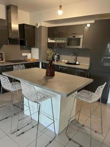 Grand appt proche Paris Parking