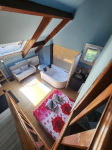 Appartements Bleu studio jaccuzi appart : photos des chambres