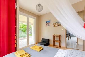 Appartements Agreable logement avec piscine entre mer et vignes : photos des chambres