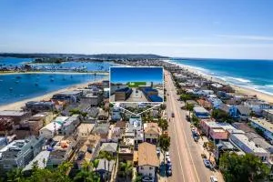 Ocean & Bay Panorama 4 Levels Rooftop with Hot Tub - Mission Beach
