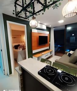 Flat térreo com piscina privativa