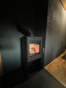 Logcabin, sauna, fireplace, view, kitchen