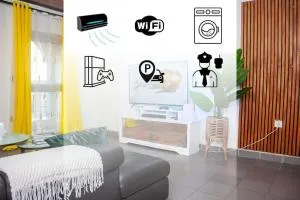 Spacieux Appartement calme, climatisé avec WIFI, Plein Centre Ville AKWA Douala - Akwa