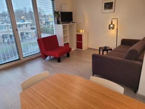 Bright room with kitchen