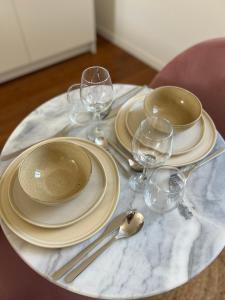 Appartements Les Loges des Coteaux - Loge 2 - Luxury lodges with jacuzzi : photos des chambres