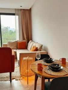 Calm and cozy boho chic studio