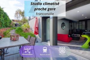 Studio de 40m2 avec terrasse privée, gare à 5 min