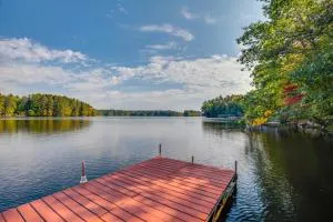 Rhinelander Chain of Lakes Home with River Dock! - Rhinelander