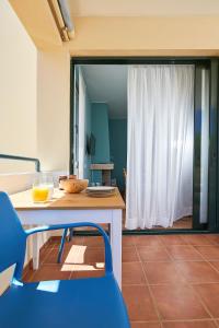 soft blue apartment near seaside