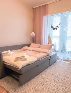 Ihana kaksio saunalla ja isolla parvekkeella