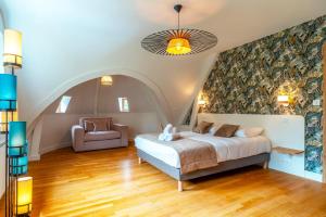 Maisons de vacances Villa Marine - Proche plage, piscine, jacuzzi : photos des chambres