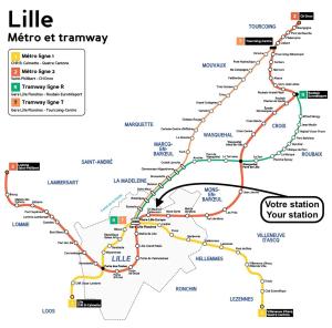 Appartements Appartement une chambre, proche metro : photos des chambres